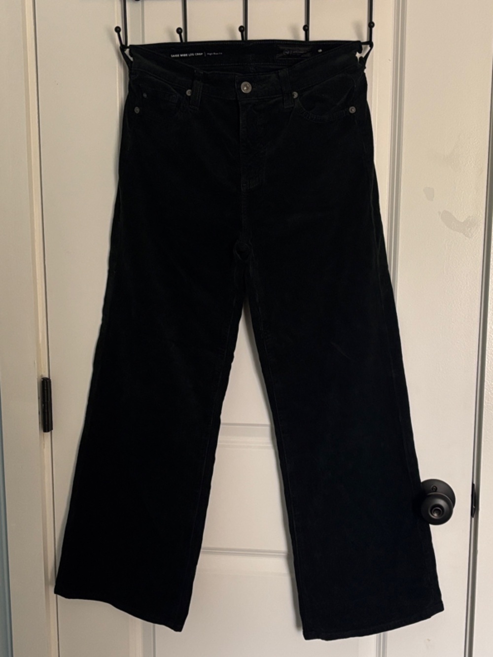 AG Saige Hunter Green Corduroy Cropped Pants